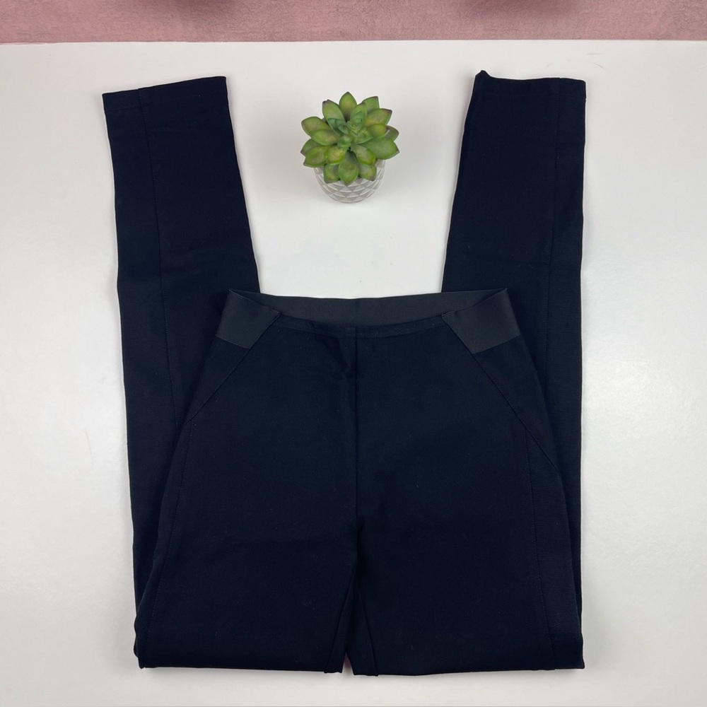 LK Bennett Solid Black Dress Pants Women Size 4 Stretch Classic